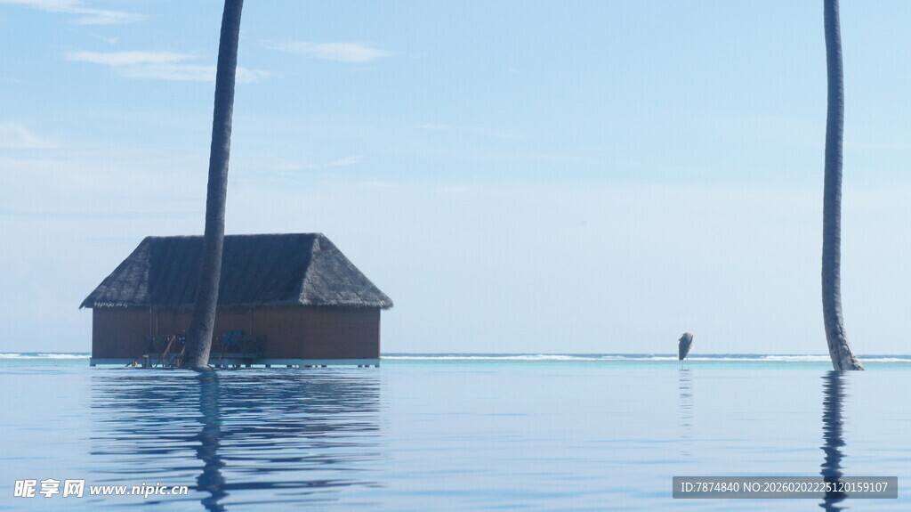 水上小屋 静谧自然之景