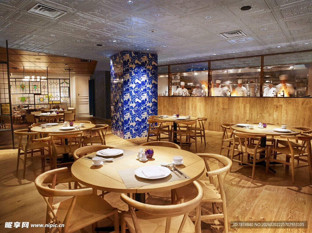 中式餐厅优雅用餐环境