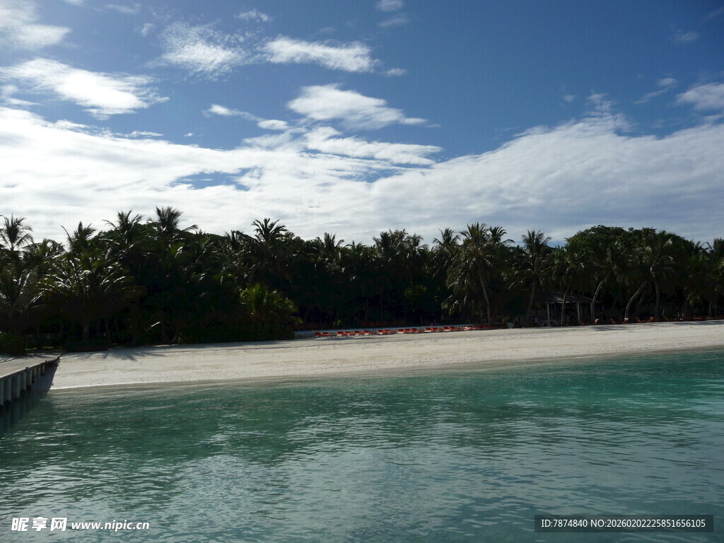 美丽热带海滩风光