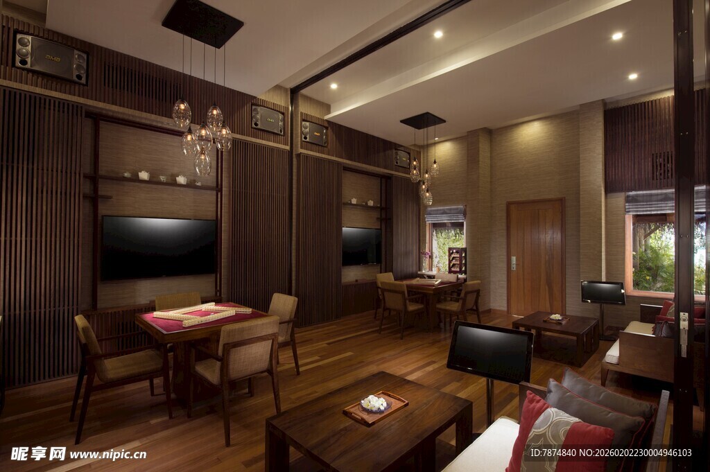 现代雅致客厅室内场景