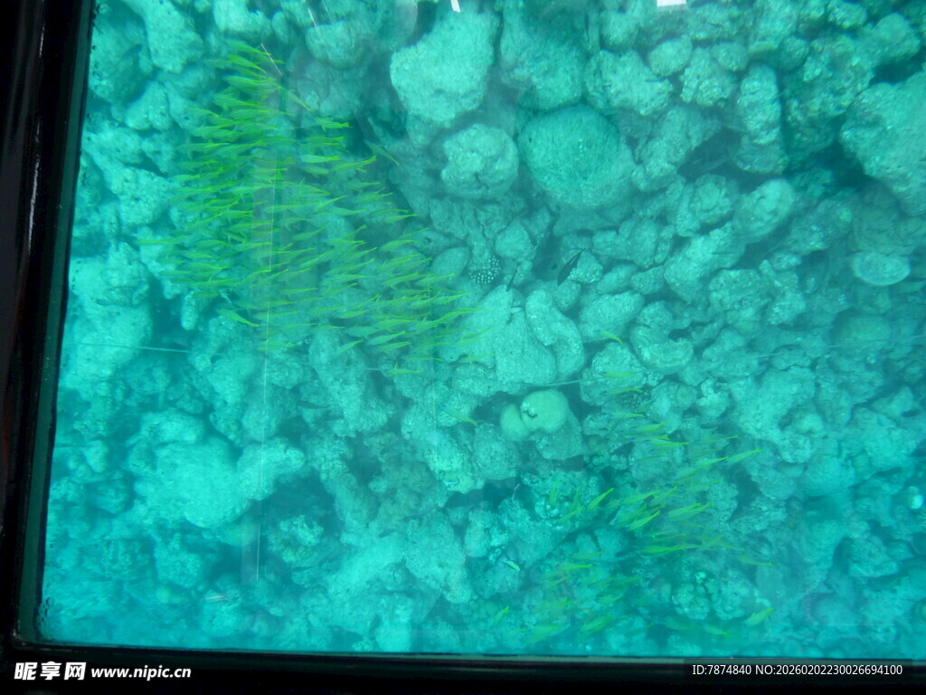 蓝绿色纹理的神秘画面