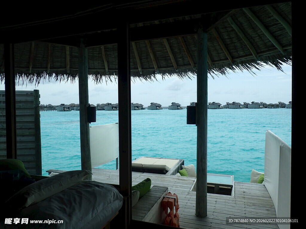 海边度假小屋的惬意景致