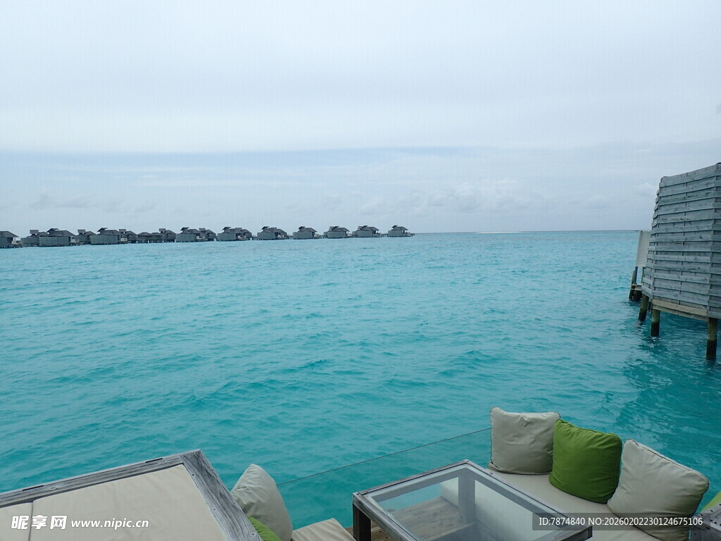 马尔代夫海景度假场景