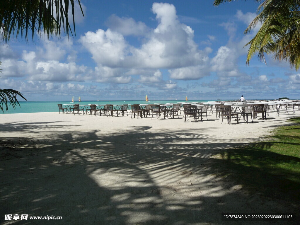 美丽热带海滩风光