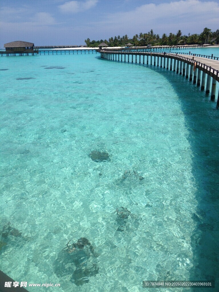 马尔代夫绝美水上风光
