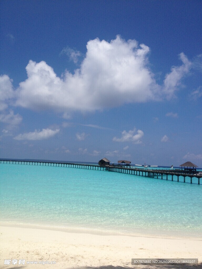 马尔代夫梦幻海岛沙滩美景