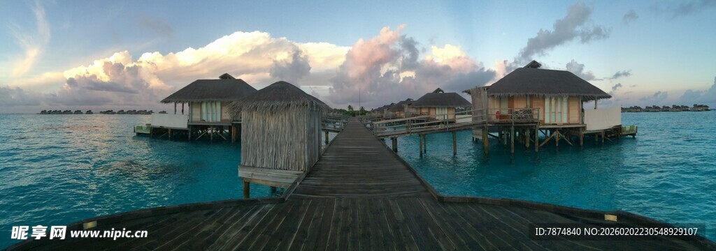 马尔代夫马尔代夫水上度假屋美景