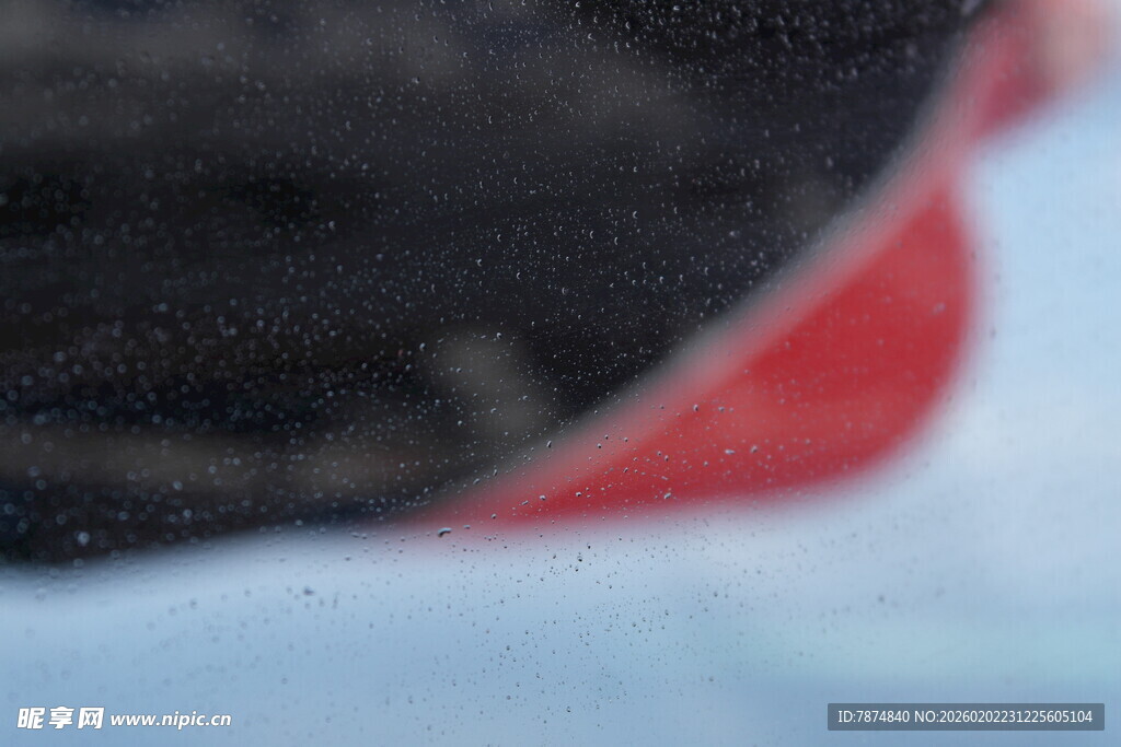 马尔代夫模糊的红黑物体局部