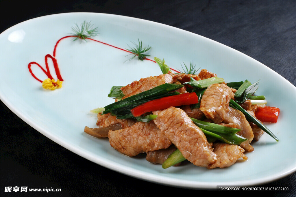 菜脯青蒜炒猪颈肉