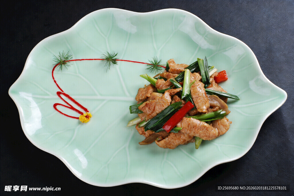 菜脯青蒜炒猪颈肉