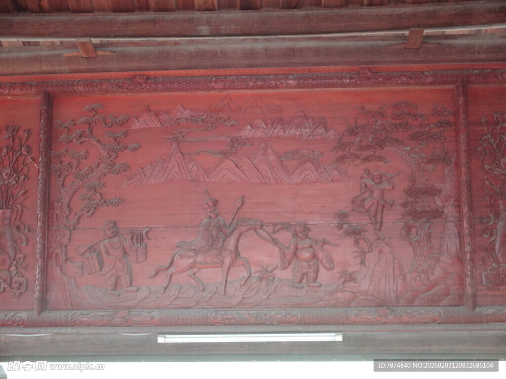 古代木雕图案 精美工艺展示