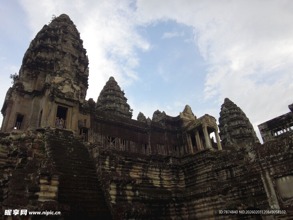 吴哥窟古老建筑风貌