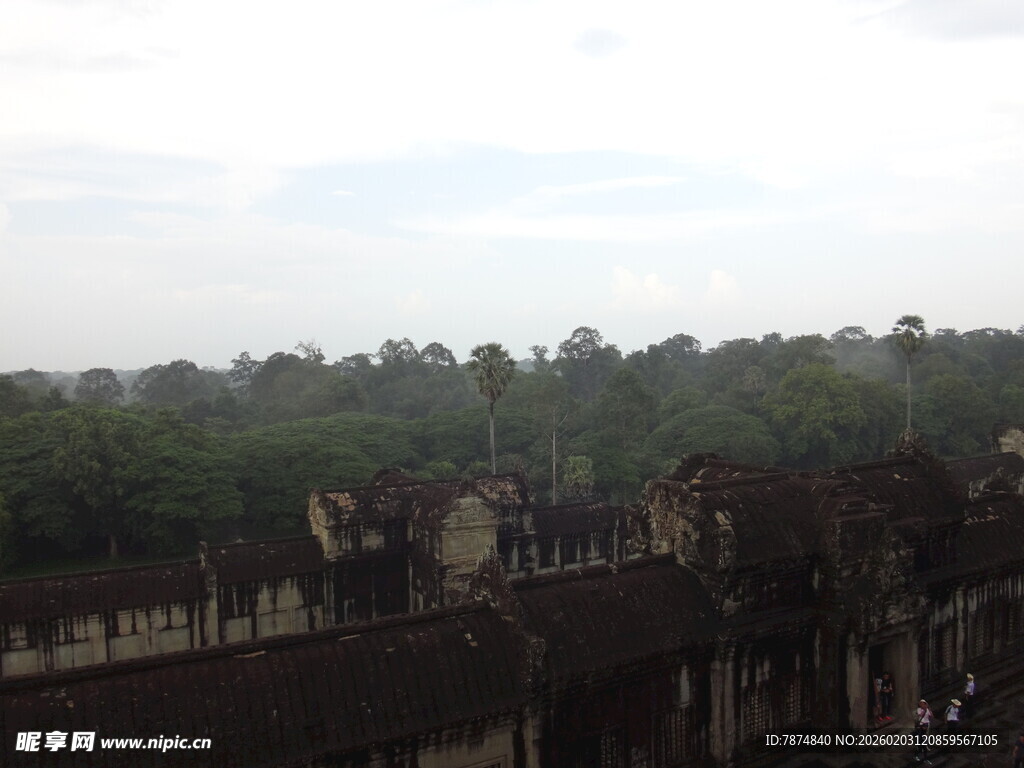 吴哥窟景观俯瞰