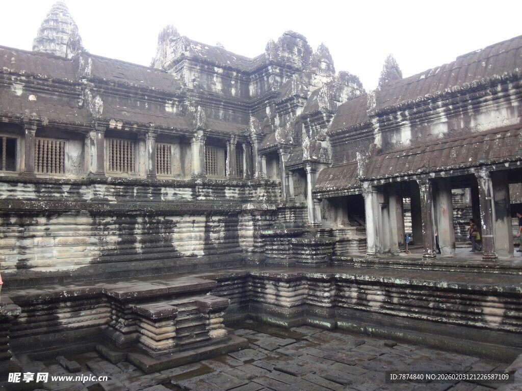 吴哥窟古老建筑遗迹