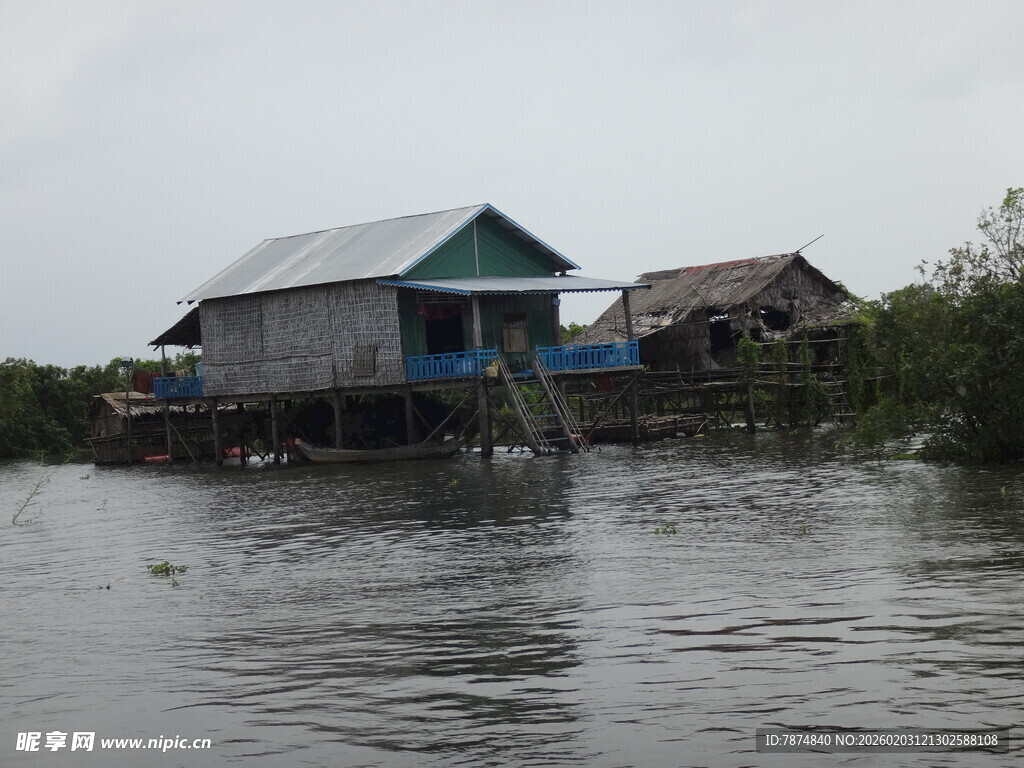 水上木屋 独特水乡景致