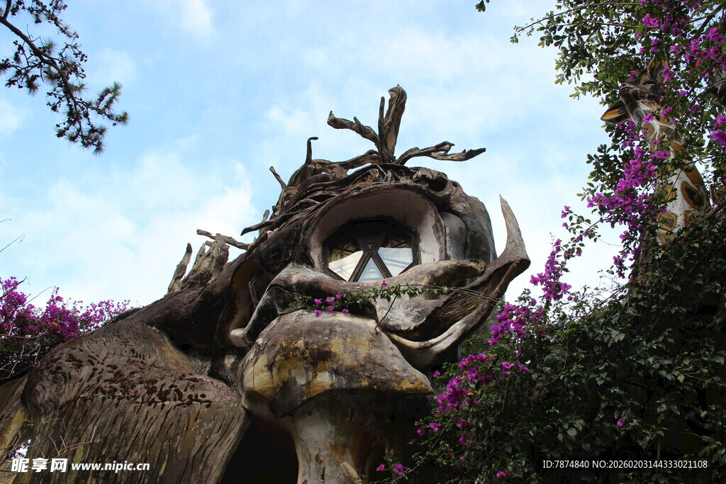 越南奇幻蘑菇雕塑景观