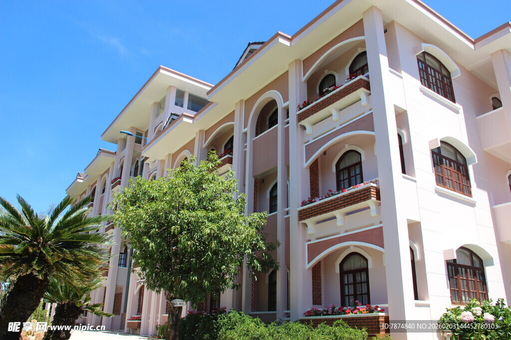 越南欧式风格多层建筑外观