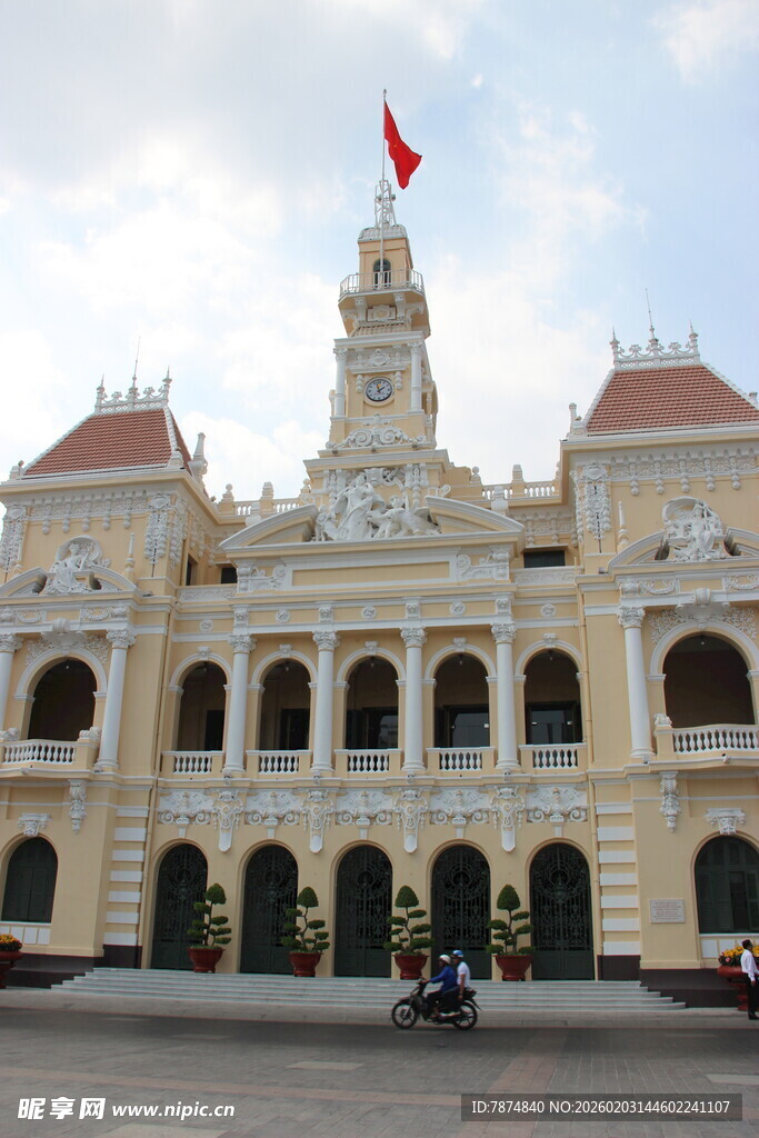 越南胡志明市市政厅建筑景观