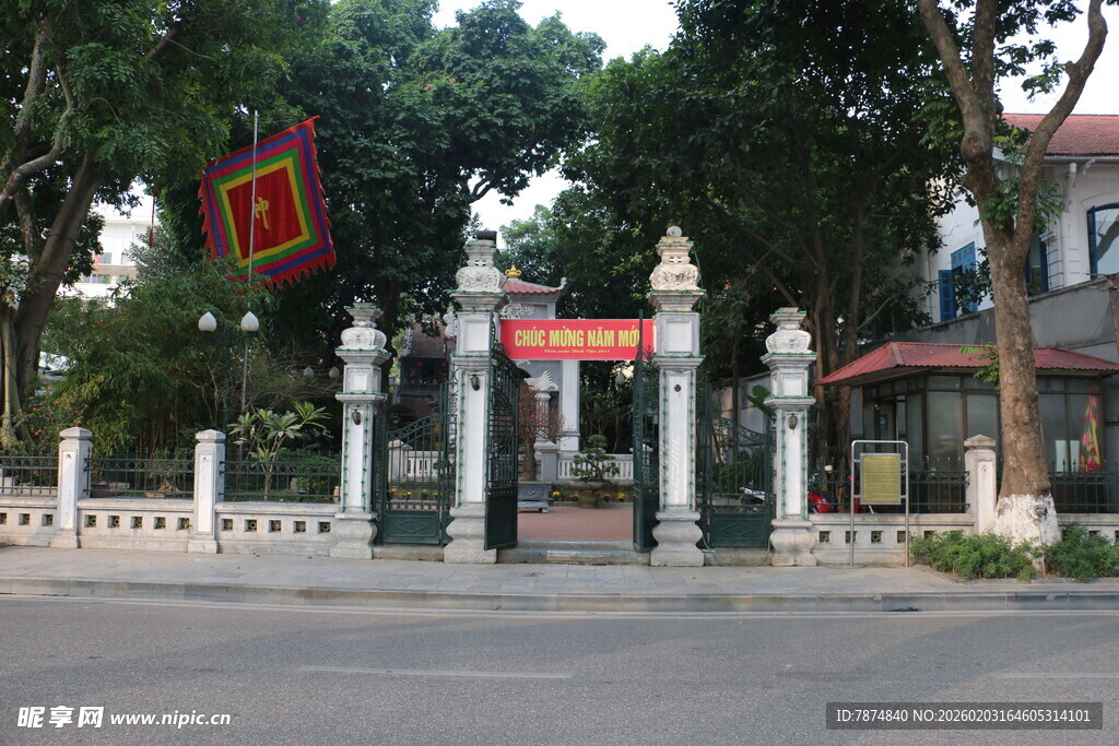 越南中式传统大门景观