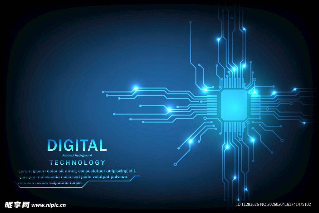 科技感数字背景图