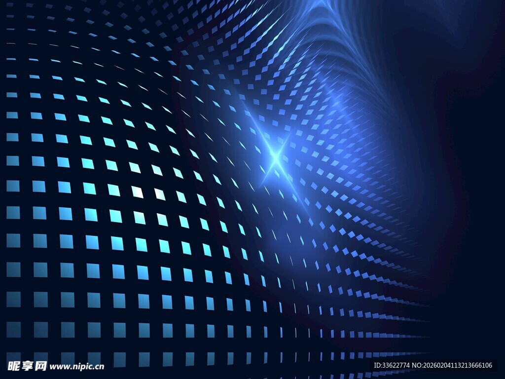 蓝色网格科技感背景图案