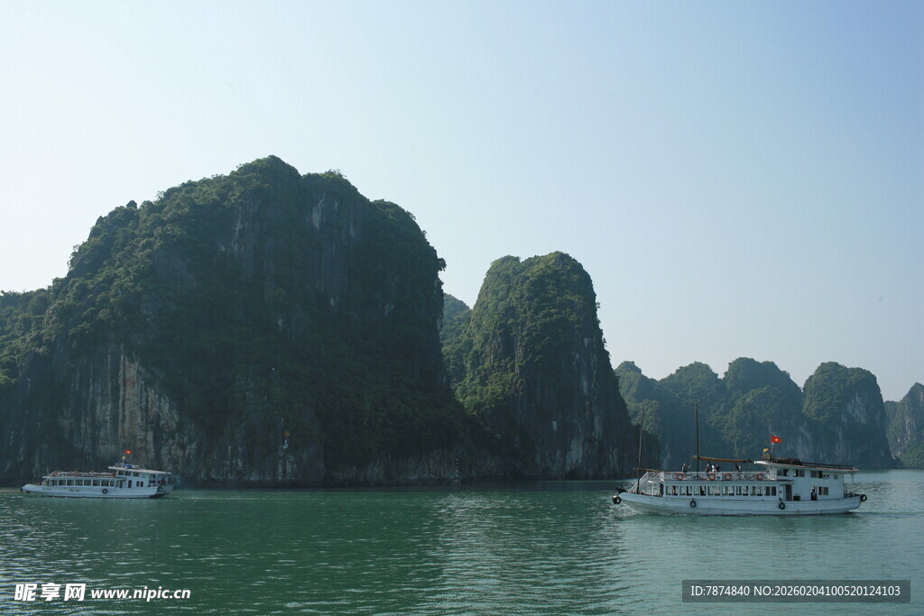 越南下龙湾美丽海景风光