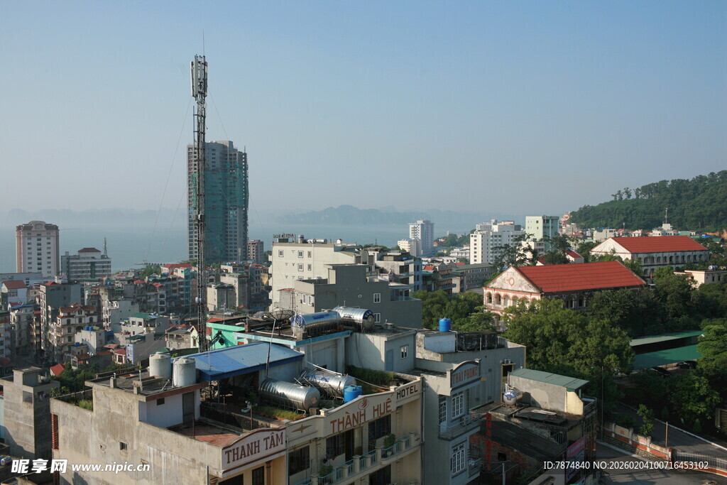 越南城市天际线中的高耸建筑