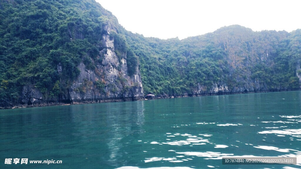 越南美丽的山水湖景风光