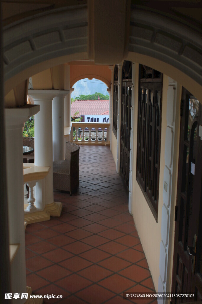 越南走廊通道景观