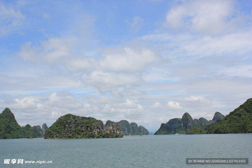 越南美丽山水风光图