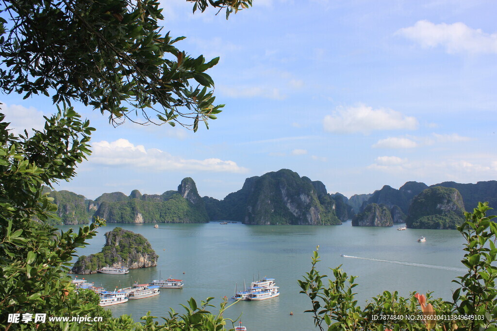 越南下龙湾美丽海景风光