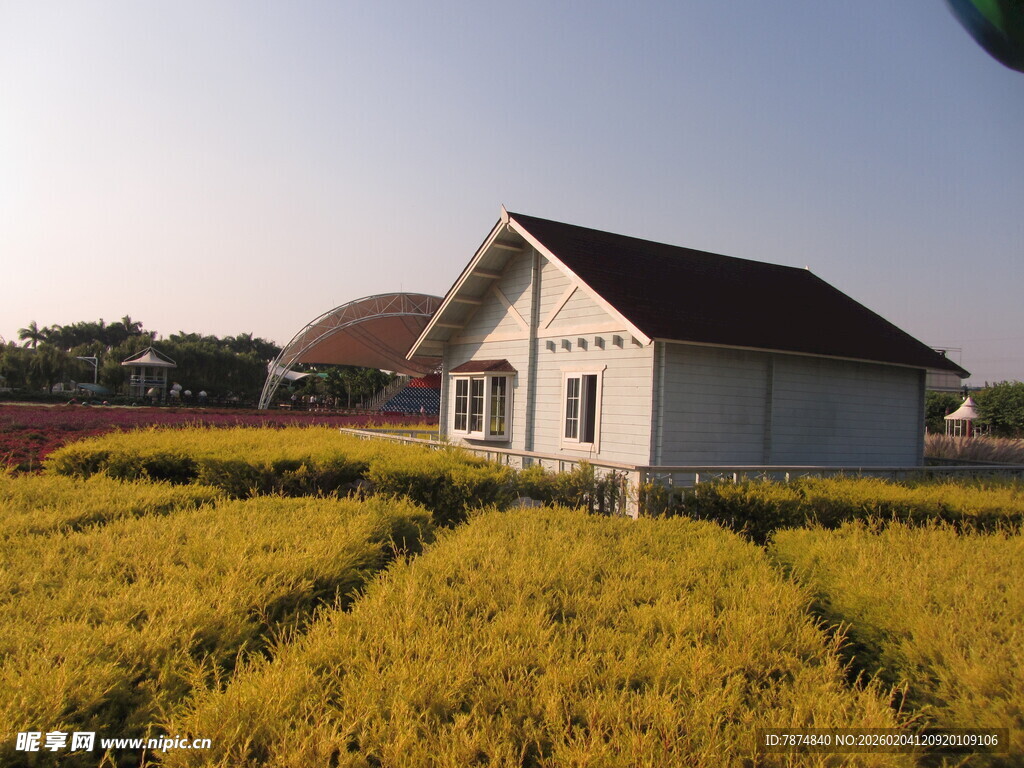 田野中的小屋
