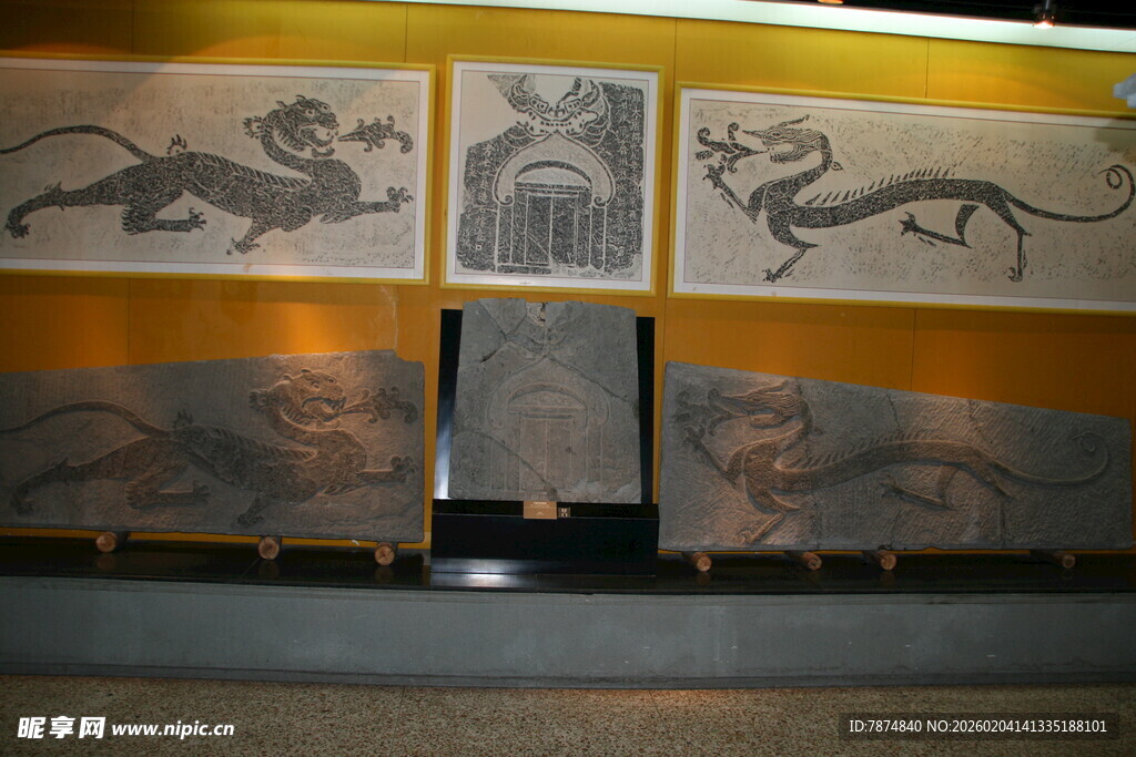 古代精美画像砖艺术展示