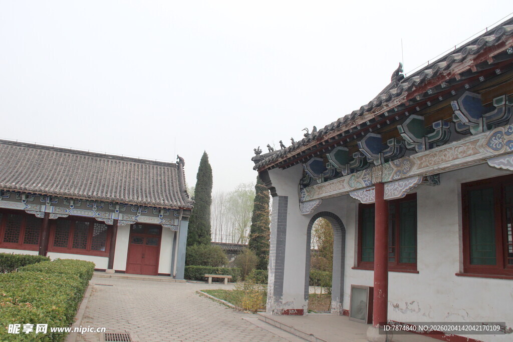 中式古建筑庭院景观