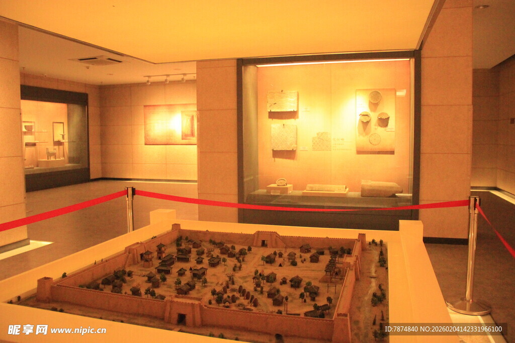 古代城池模型展示于展厅