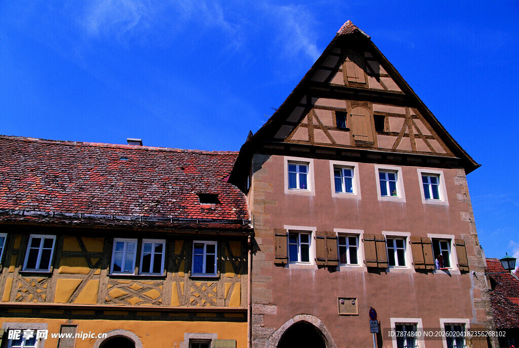 德国德国传统风格的古老建筑