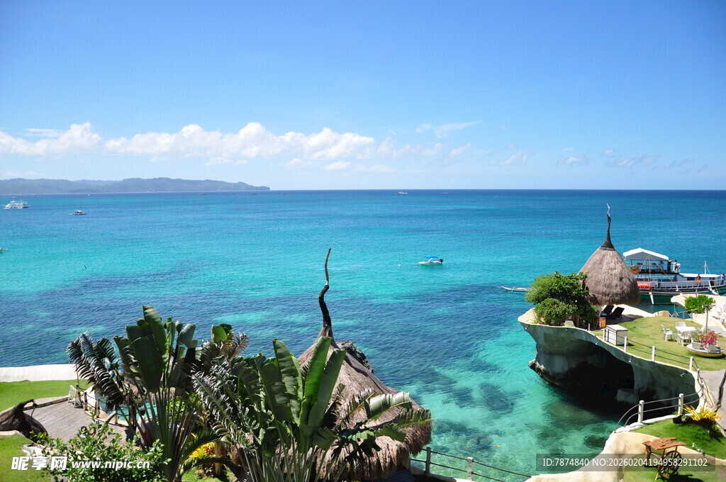 美丽海滨风光 碧海蓝天