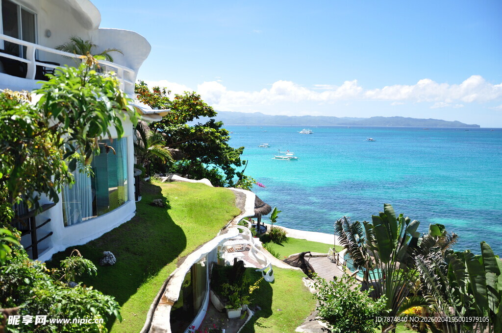 海边奢华别墅景观