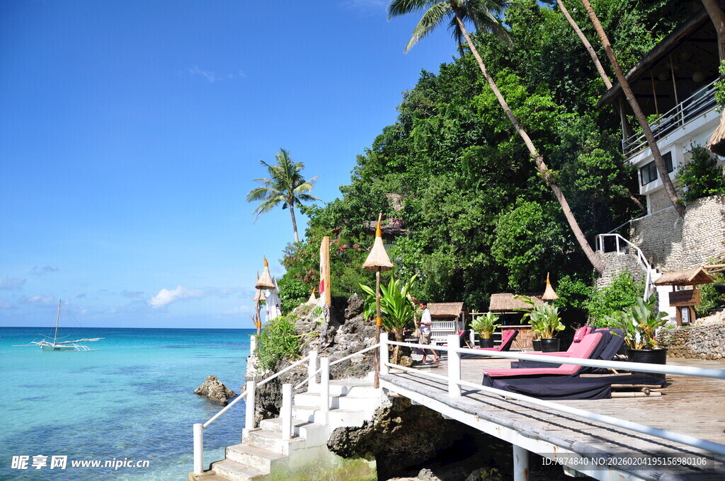 热带海滨度假美景