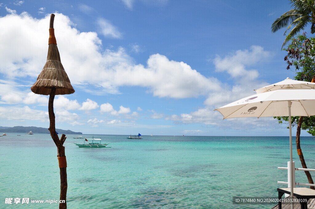 美丽海岛海滨风光景色