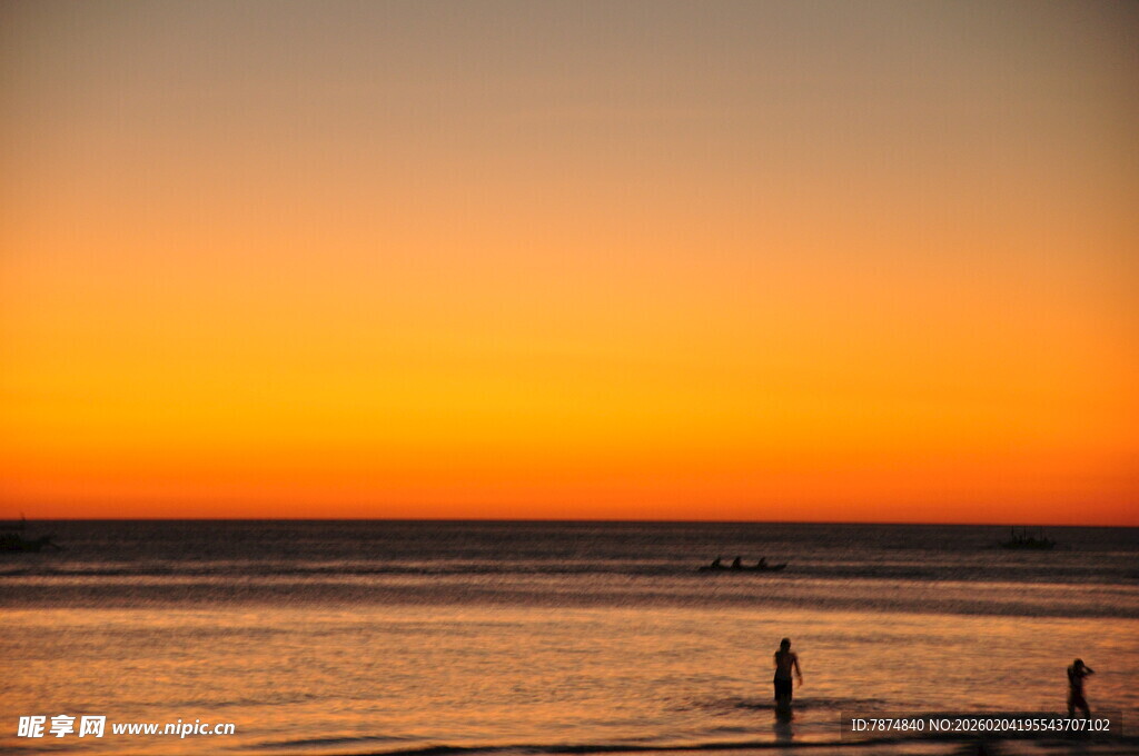 海边日落美景 静谧时光