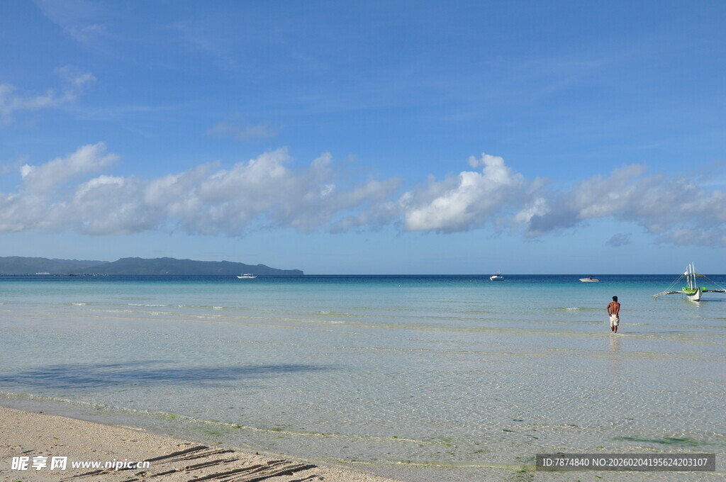 美丽海滨沙滩迷人风光