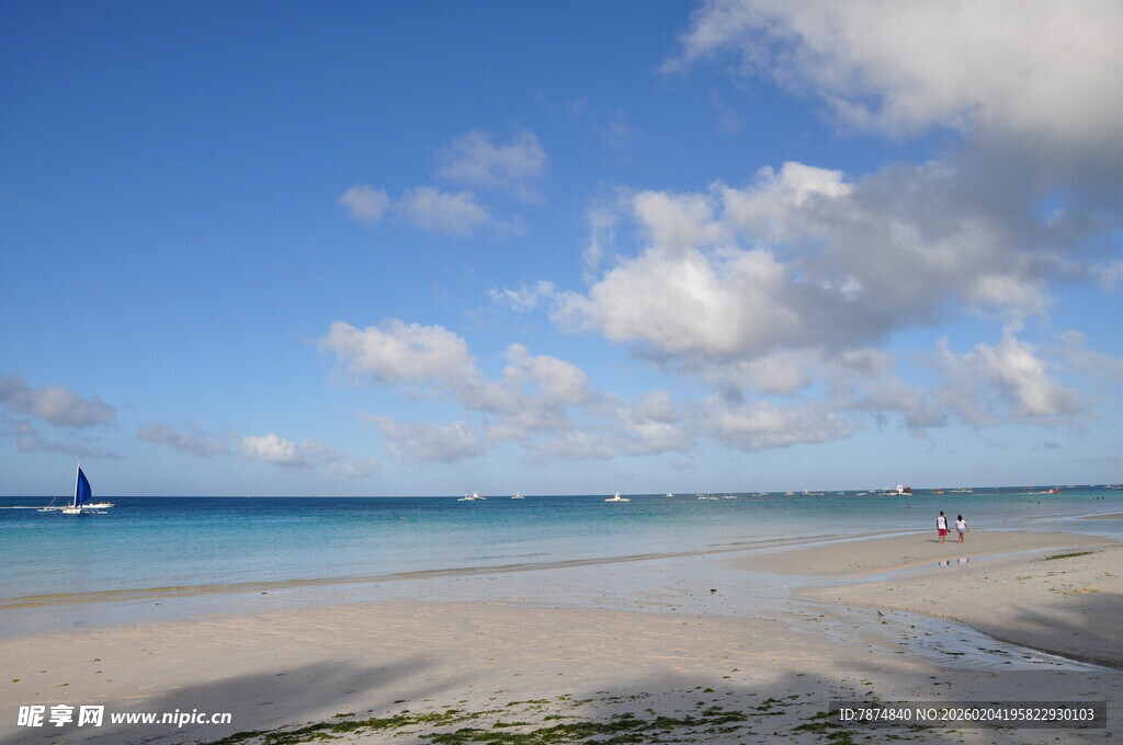 美丽海滨沙滩风光