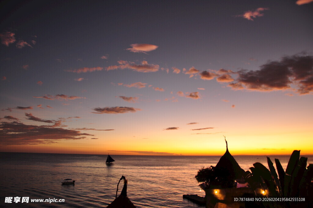海边日落美景