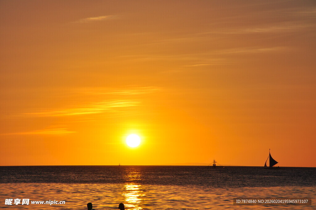 海边日落美景