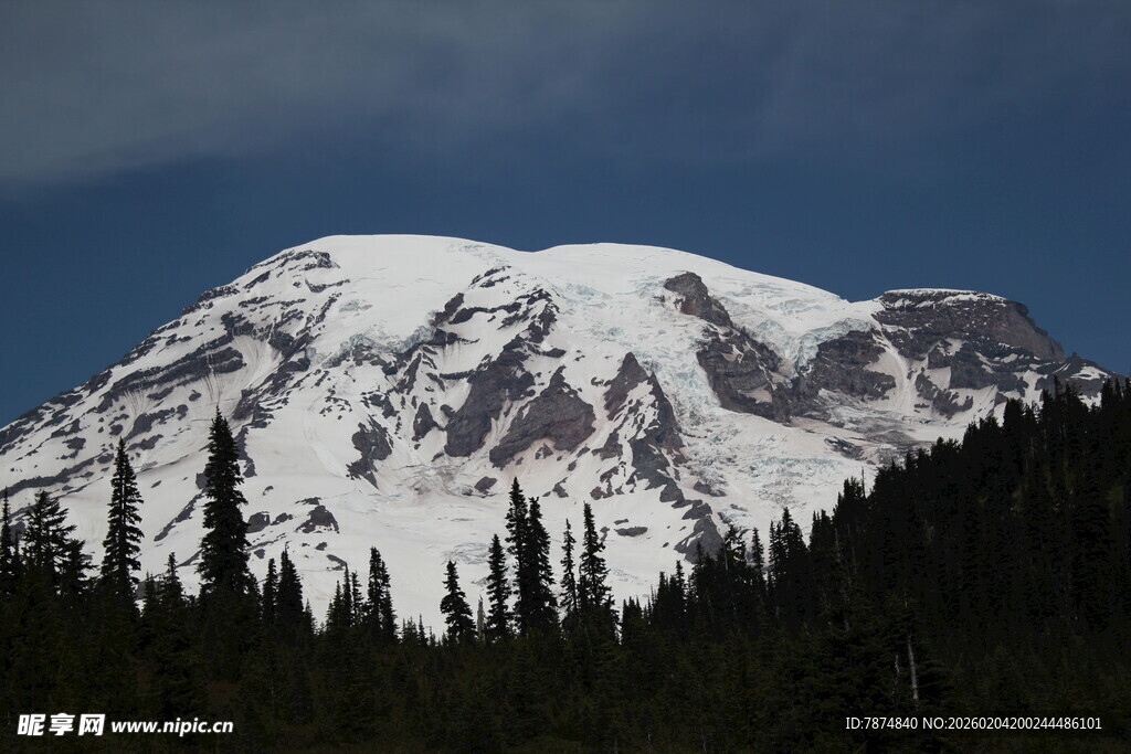 雪山森林壮丽美景