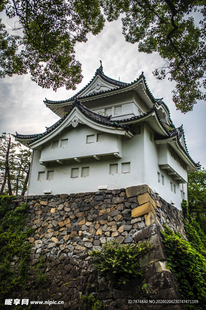 日本日式古建筑 典雅屋顶景观