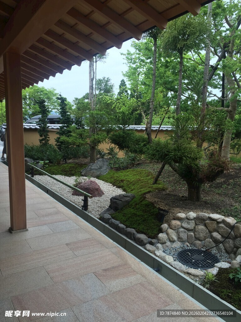 日本中式庭院景观 静谧雅致