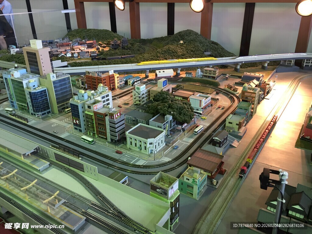 日本城市建筑模型展示
