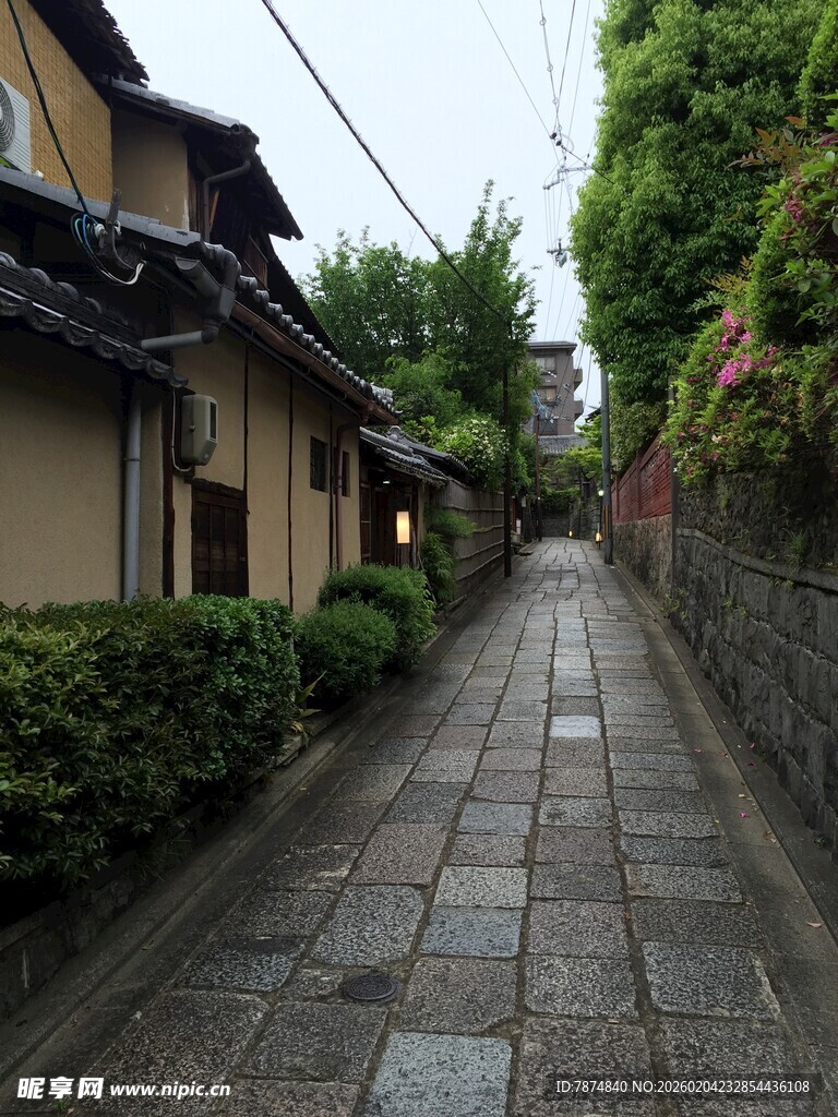 日本日式小巷 静谧古朴景致